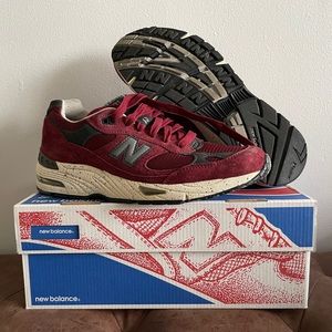 New Balance 991 MiUSA 991OX Oxblood Size 8.5